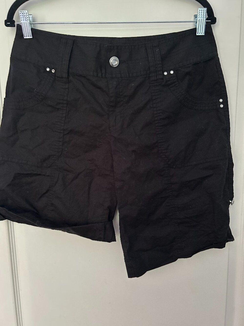 INC Roll Tab Rhinestone Shorts - Size 6